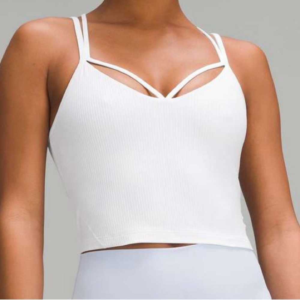 Lululemon Strappy Ribbed Align Tank, White